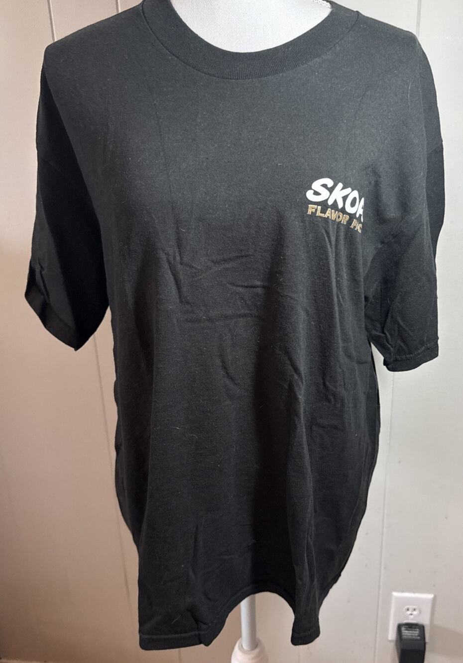 Vintage Lee Shirt Mens XL Black Total Cotton Lee Size Large Shirt Skoal EE